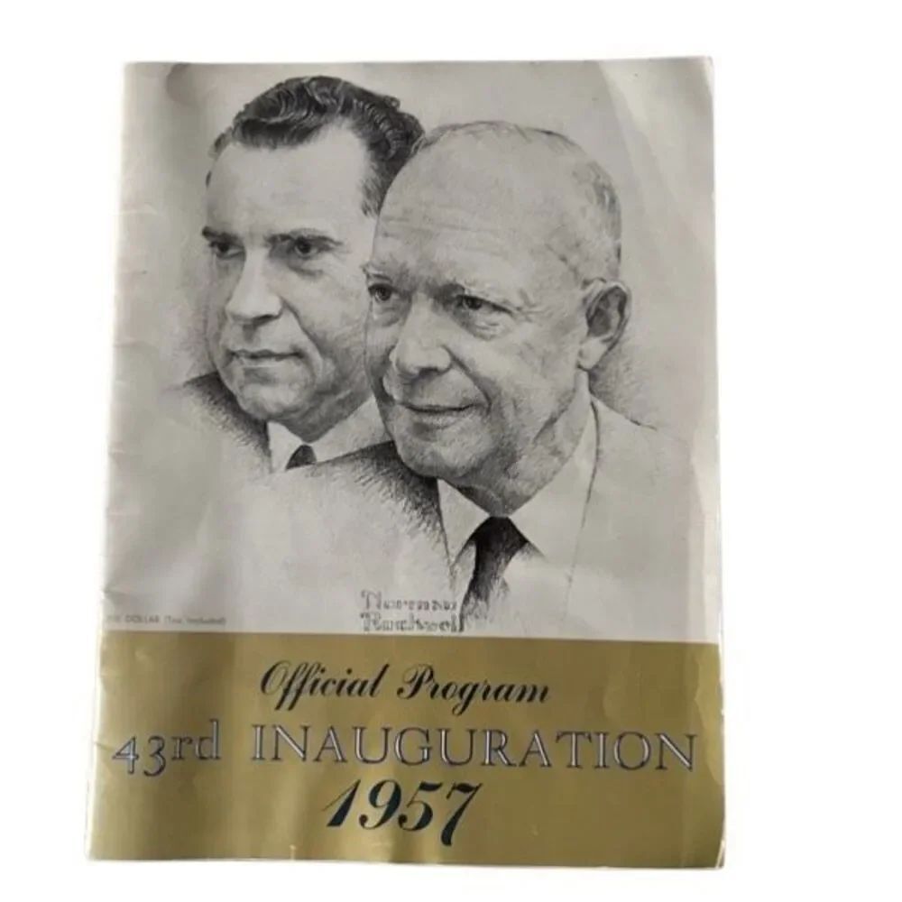 Dwight D Eisenhower Richard Nixon 43rd Inauguration 1957 Official Program